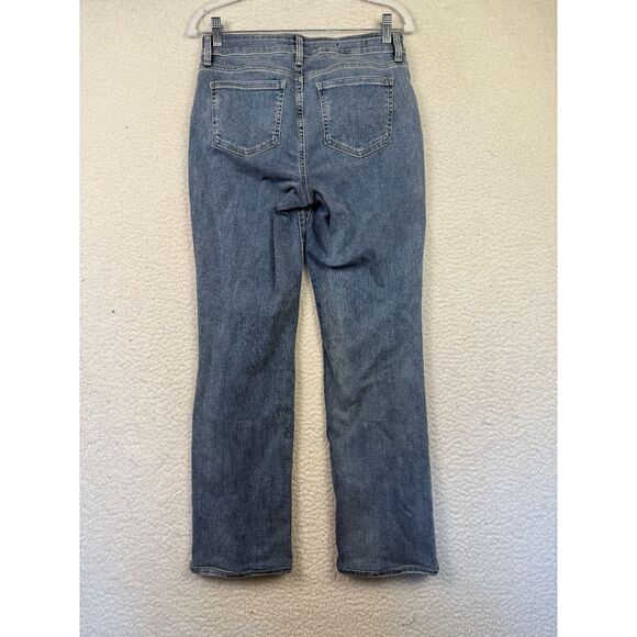 NYDJ Jeans Womens 4 Blue Marilyn Straight Mid Rise Light Wash Lift Tuck‎ 30x28 - Picture 2 of 7